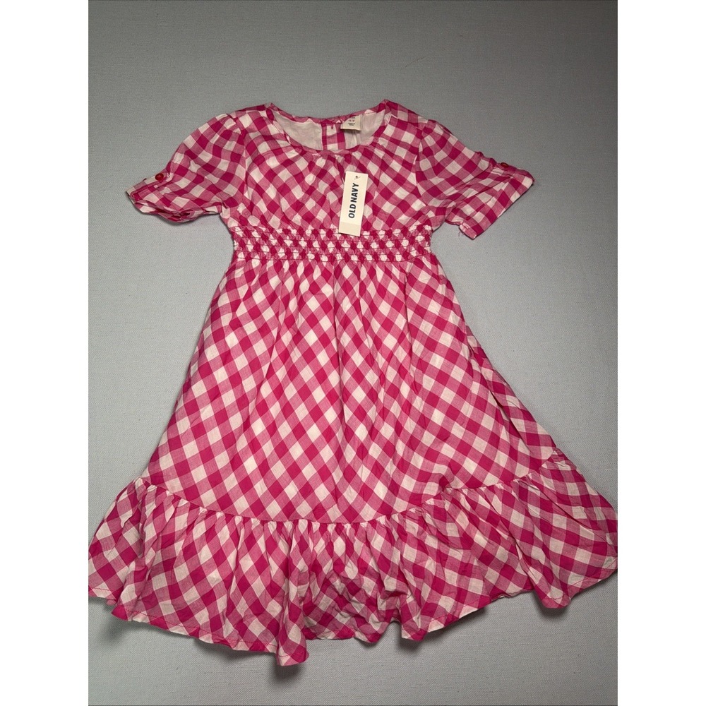 OLD NAVY Dress Girls Kids Size 4T NEW Gingham Plaid